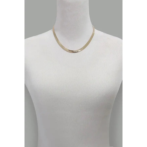 Wide Snake Chain Necklace