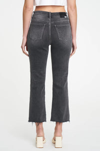 Shy Girl High Rise Crop Flare Jeans - Haunted