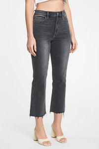 Shy Girl High Rise Crop Flare Jeans - Haunted