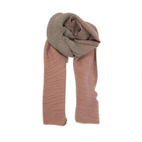 Ombre Pleated Scarf - Mauve