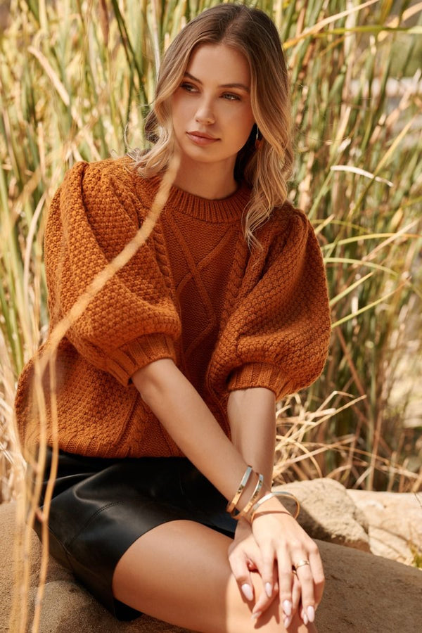 Abby Cable Knit Sweater
