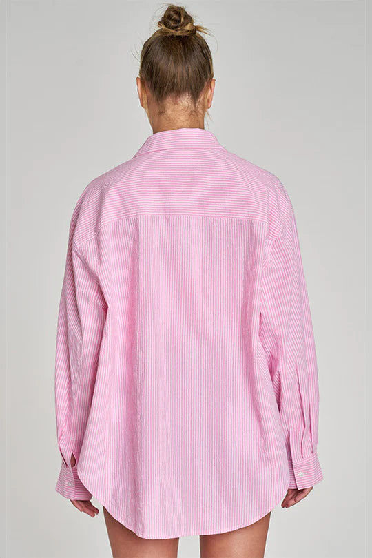 The Boyfriend Shirt- Pink