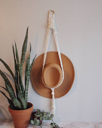 The Dakota Macrame Hat Hanger