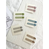 Wavy Muted Colored Hair Clips